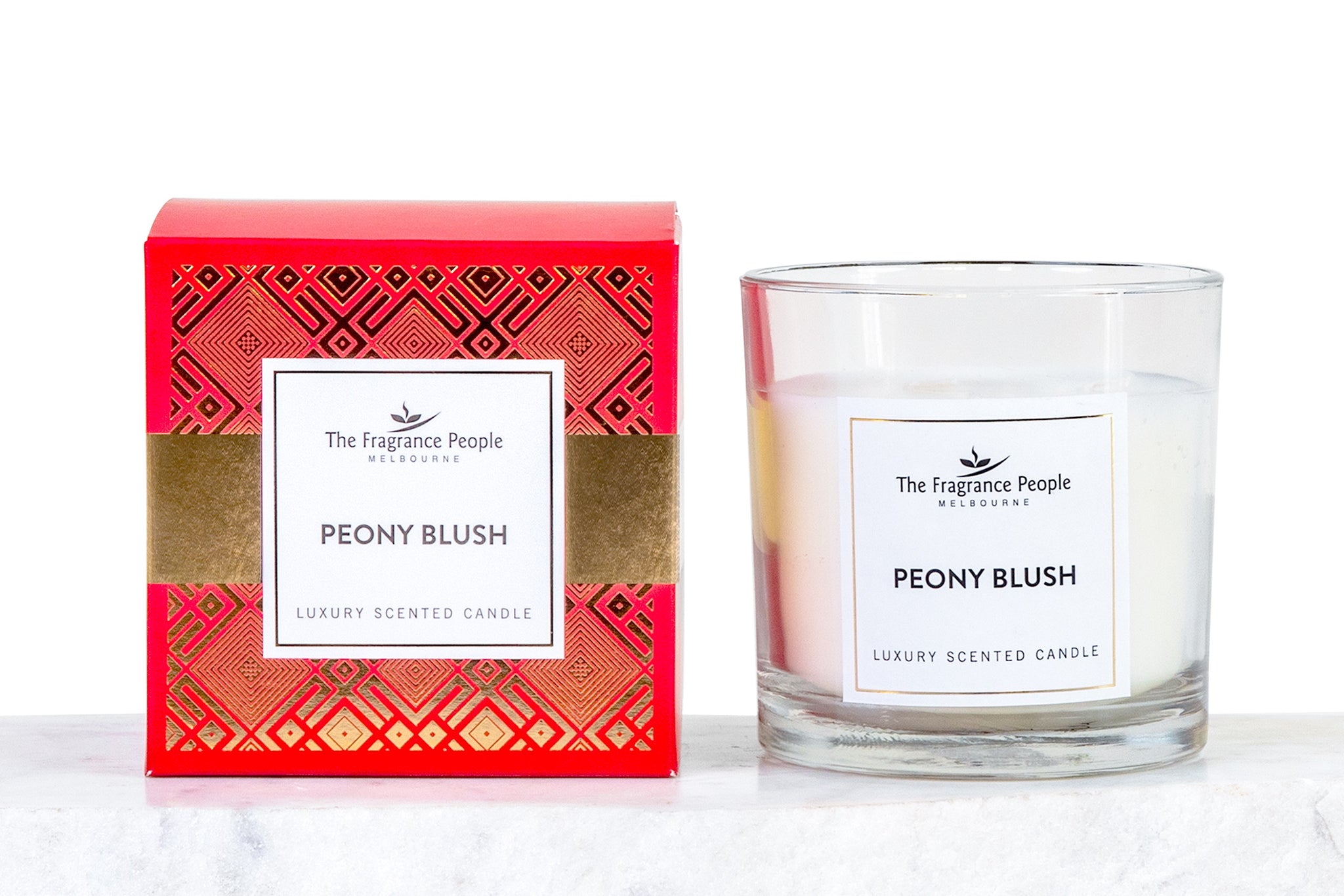 3-Wick Scented Candle-Peony Blush