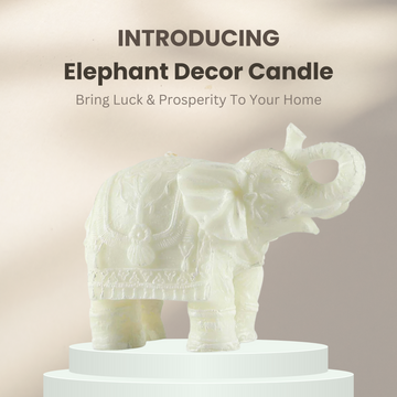 Elephant Deco Candle Large